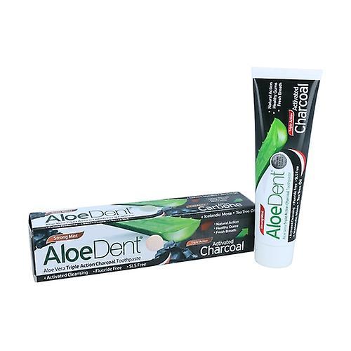 Optima Aloedent Triple Action Toothpaste Activated Charcoal 100 ml