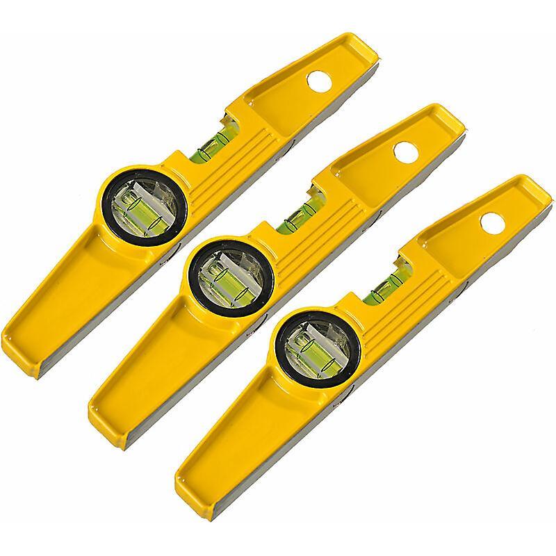 REBIRTH 3pcs small 250mm magnetic spirit level 2 dragonflies 90 180 aluminum spirit level compact scaffolding