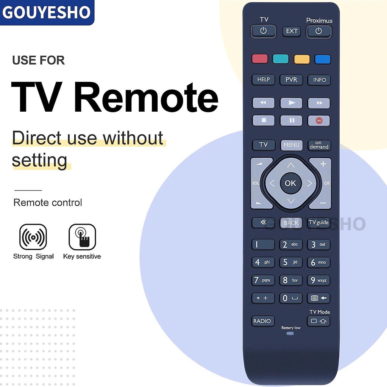 Scitoo New Remote Control RC3134509/01BR Replacement For Afstandsbedien ing V5 Proximus TV