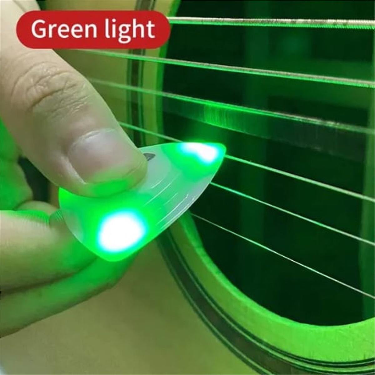 Flye Light Up Guitar Pick -the Perfect Gift For Guitar Lovers-led Luminous Paddles Green