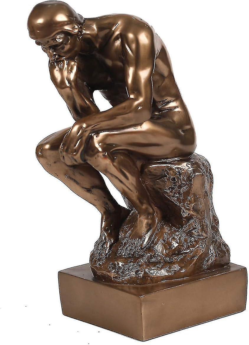 KDSKSC The Thinker Museum Quality Cold Cast Bronze Statue 30cm