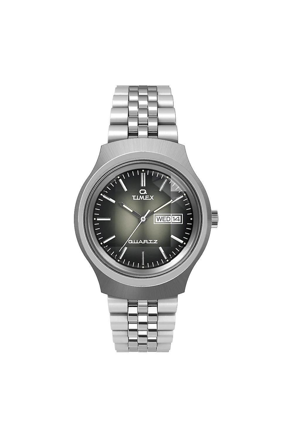 Adults Timex Q Timex Reissue Degrade 38mm Stainless Steel Watch TW2W22500