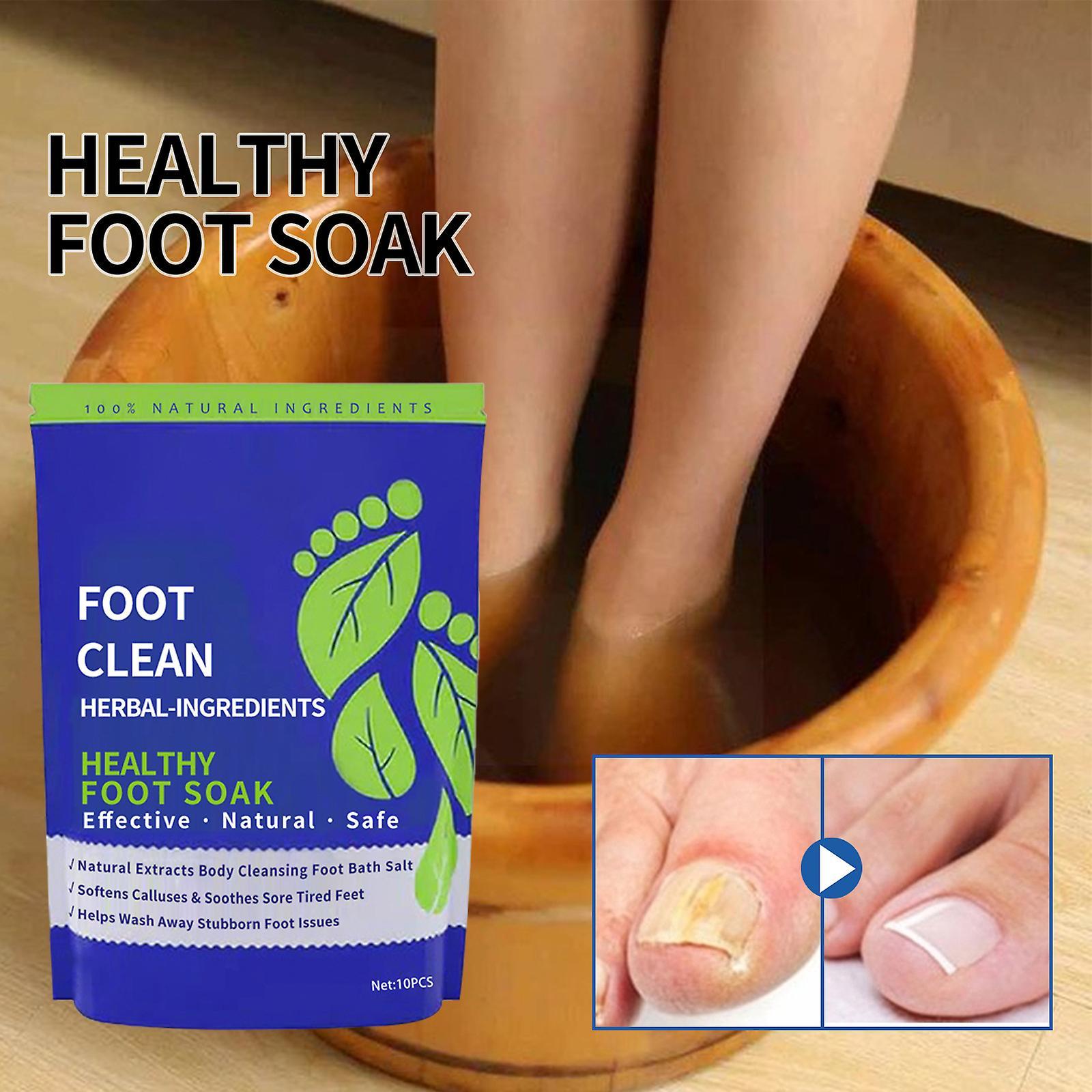 Elewelt 10pcs Foot Soak for Toenail Repair, Athletes Foot, Softens Calluses, Soothes Sore and Tired Feet, Foot odor Scent Foot Clean Healthy Herbal...