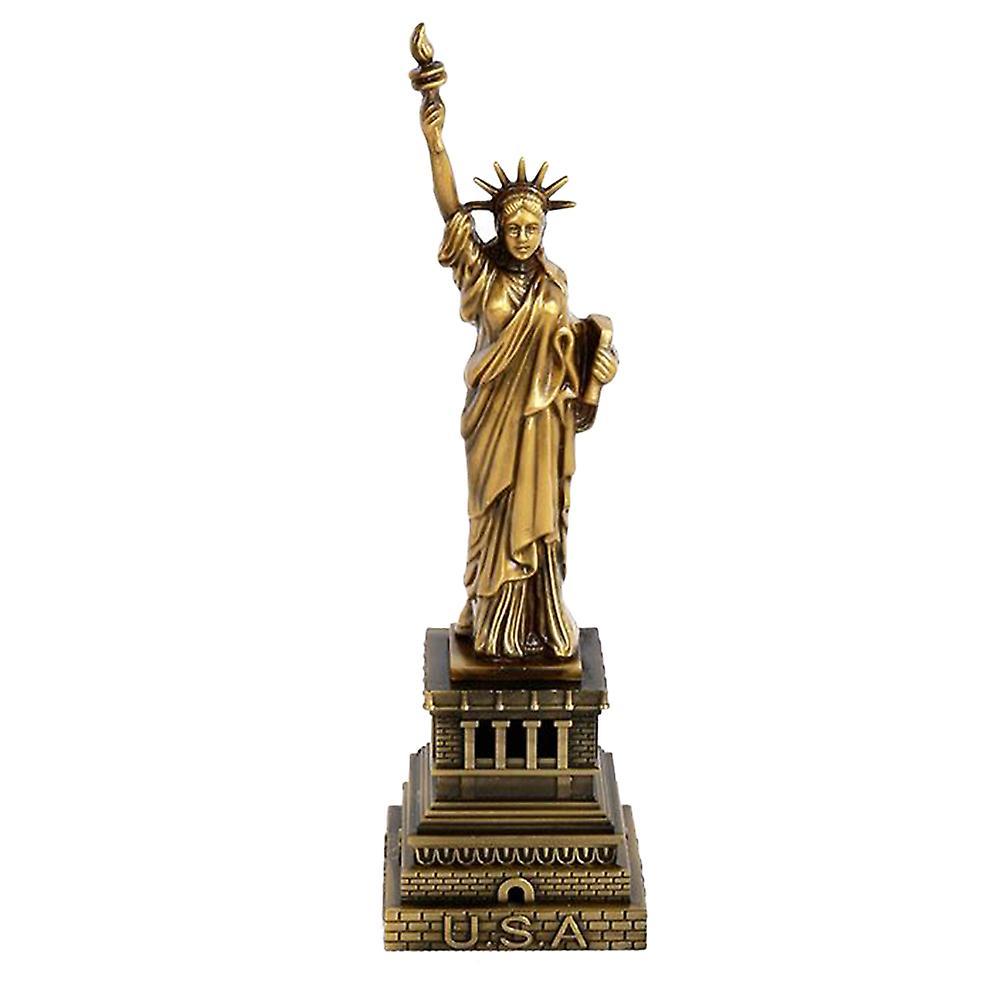 Tinksky Retro American Statue of Liberty Decor Furnishing Metal Ornament Handicrafts Miniatures (Bronze, 25CM)