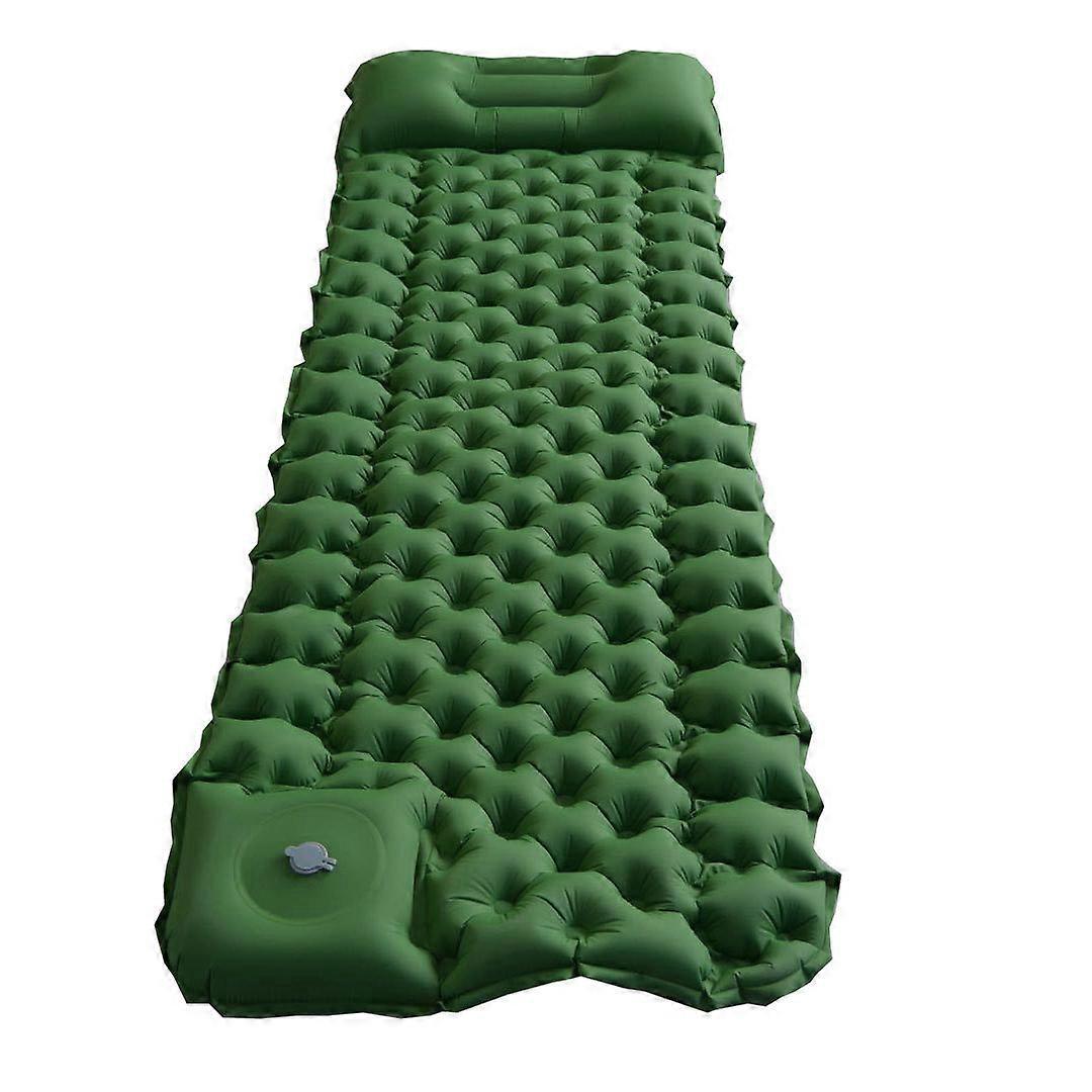 Chris Camping sleeping pad with pillow, ultra light sleeping pad with pump, waterproof and durable outdoor air mattress