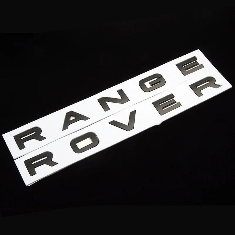 Hikig 3d Logo Range Rover Emblem Car Front Hood Bonnet Letters Sticker For Range Rover Sport  L494 L322 L320 Evoque Vogue Accessories Matte Black