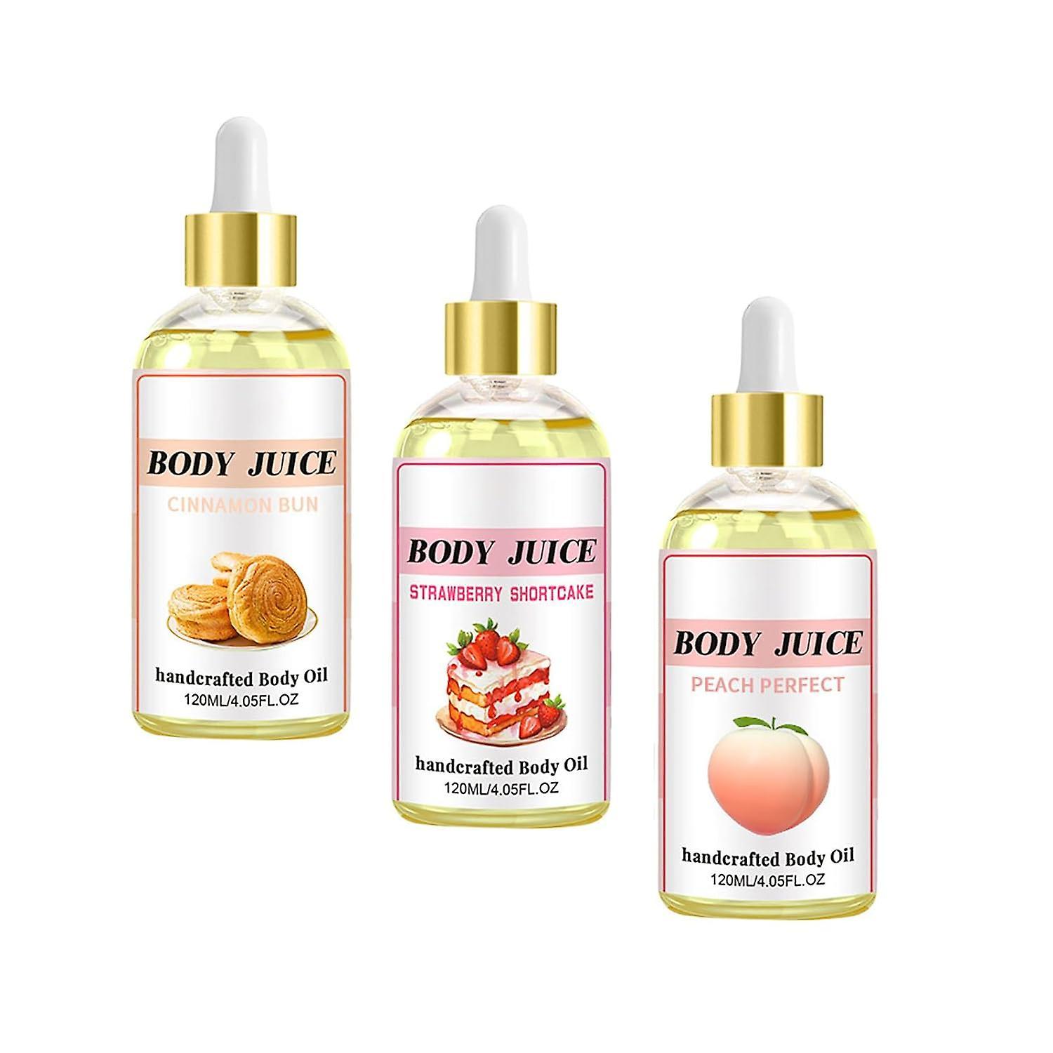 Menghui Body Juice Oil Peach Perfect, Body Juice Oil, Body Juice Oil Strawberry Shortcake, Strawberry Shortcake Body Oil, Body Juice Oil Scent Stra...