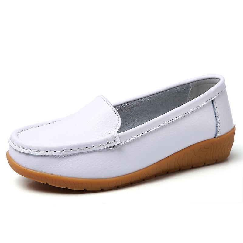 Mickcara Women's Slip-On Loafer 2101TVSX White Eu40