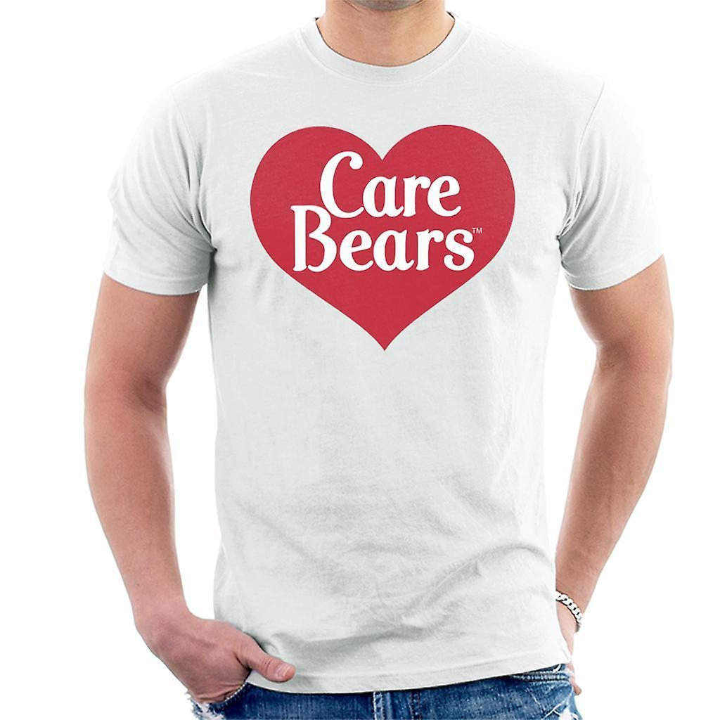 Care Bears Love Heart Logo Men's T-Shirt White Large