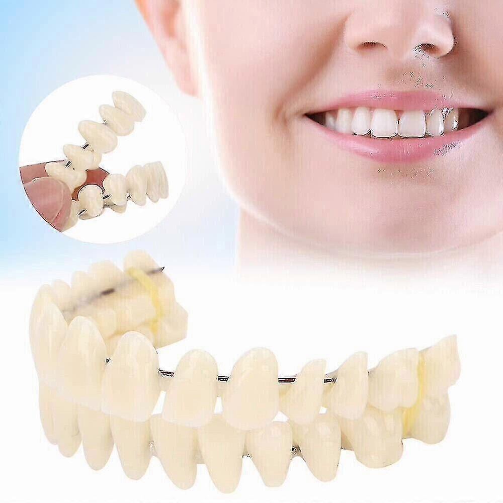 Sichuan Chuanqia Trading Smile Snap On False Teeth Upper Lower Dental Veneers Dentures Tooth Cover Set