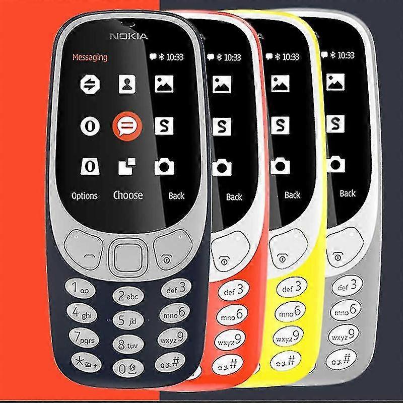 Xtiger New 3310 Phone - Non-intelligent Bar Phone For Seniors With Dual Sim, Loud Characters 2.4-inch black