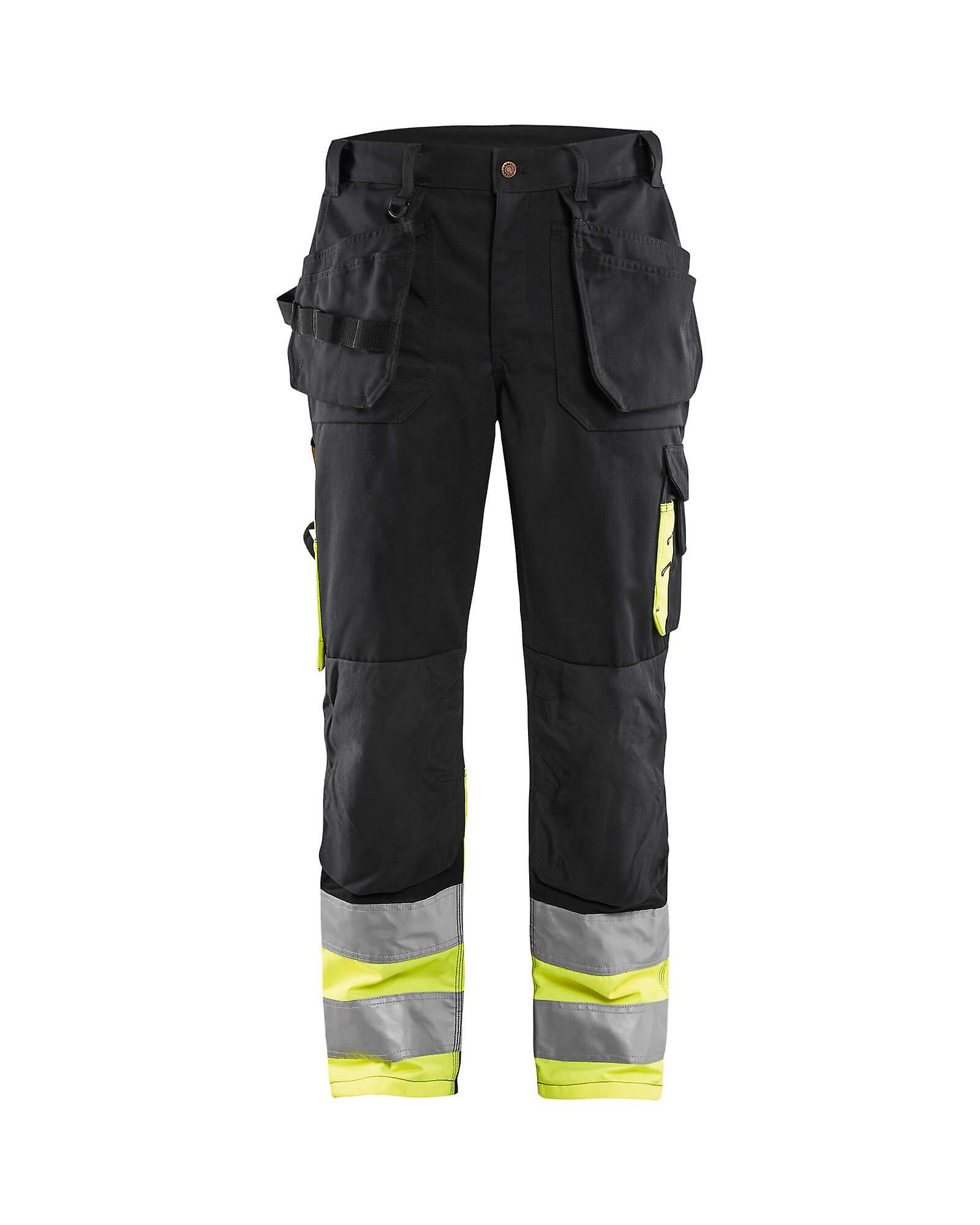 Blaklader 1529 hi-vis work trousers - mens (15291860) Black/yellow