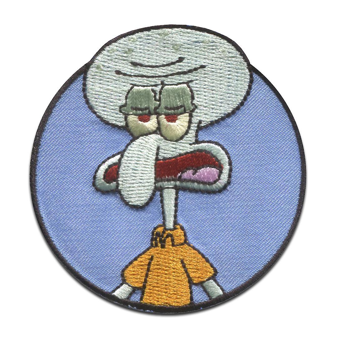 Comercial Mercera SpongeBob SquarePants © Squidward embroidered - patches, iron-on patch, iron on, appliques, patches, patches, iron-on, size: 6.4 ...