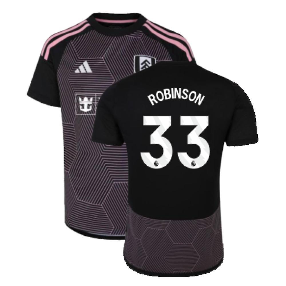 Adidas 2023-2024 Fulham Third Shirt (Kids) (Robinson 33) Black XLB