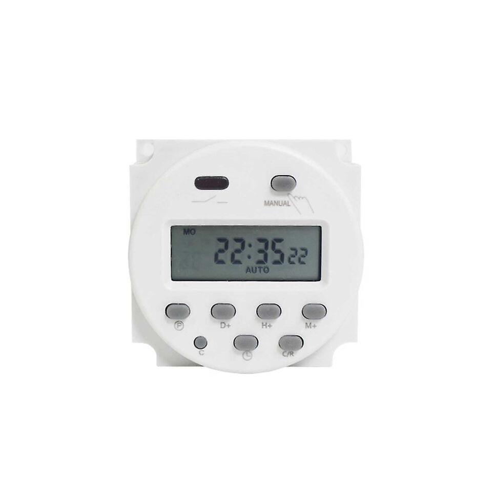 Yituo Cn101a Dc 12v 16a Digital Lcd Power Programmable Timer Time Relay Switch White Yo