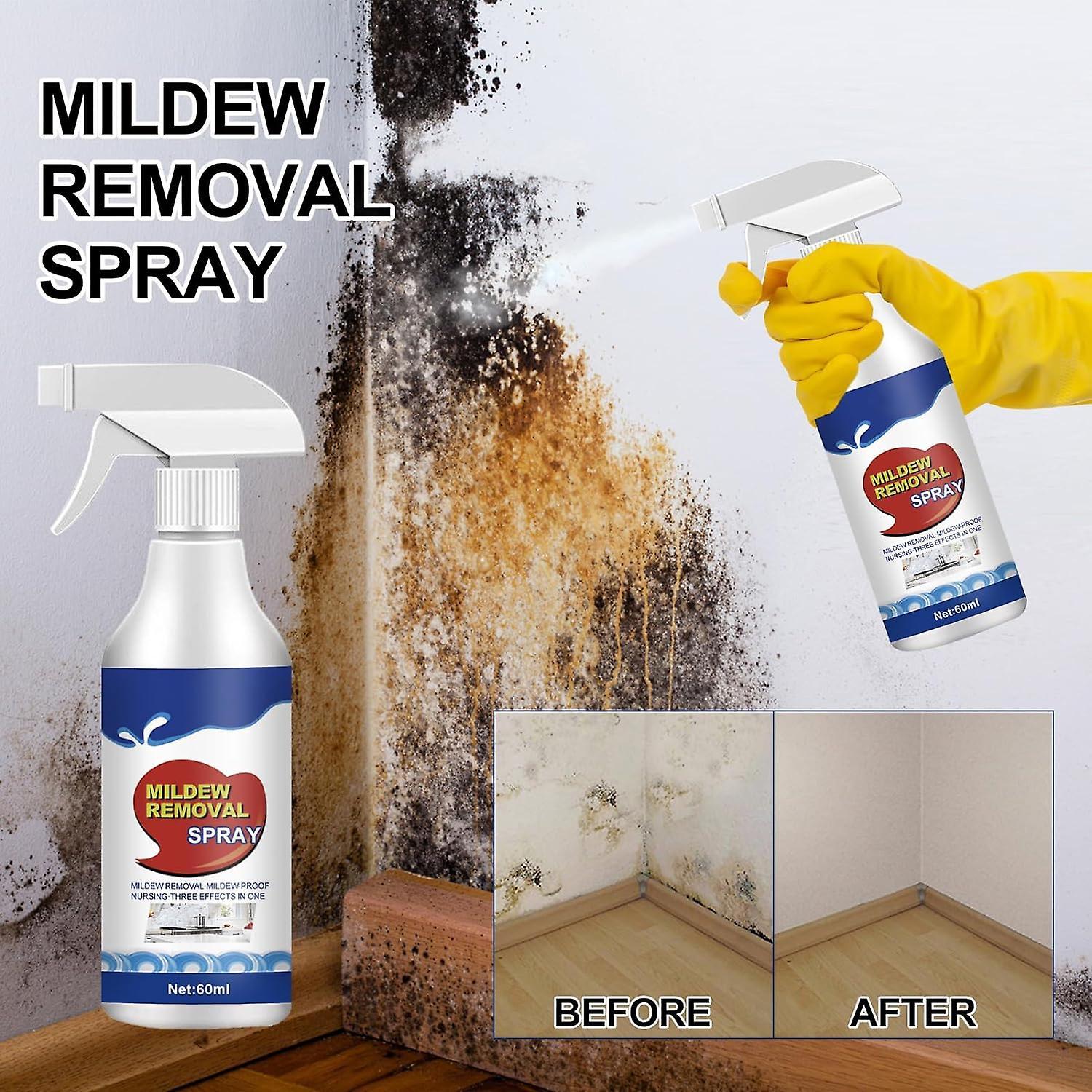 Frusde Mildew Removal Spray, Mold Remover Spray, Bathroom Descaler Spray, Suitable For Walls, Tiles, Floors, Sinks, Bathtubs And Toilets 2Pcs