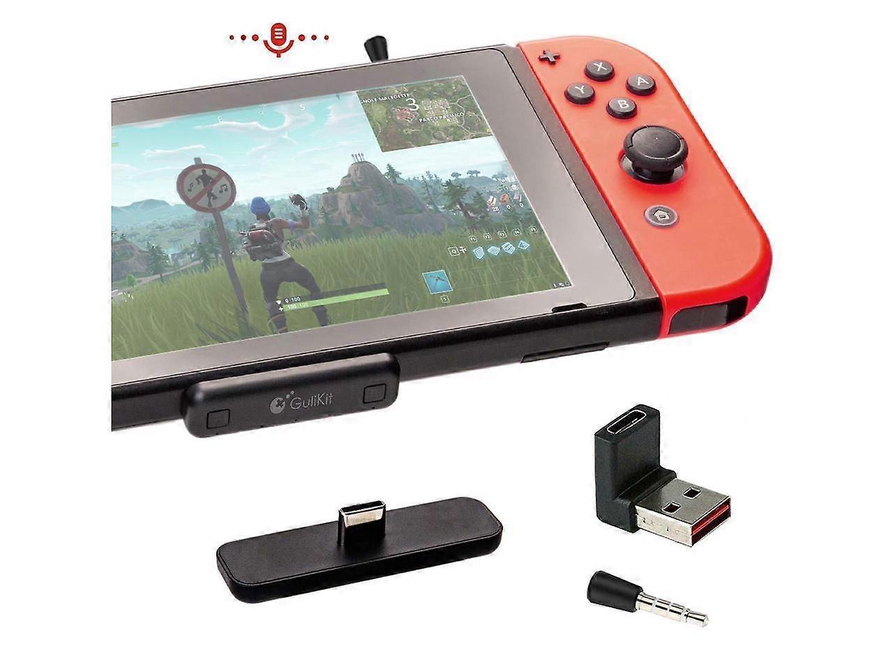 Werleo GuliKit Route Air Pro Bluetooth Adapter for Nintendo Switch/Switch OLED/Switch Lite PS5 PS4 PC, Wireless Audio Transmitter with aptX LL, Sup...