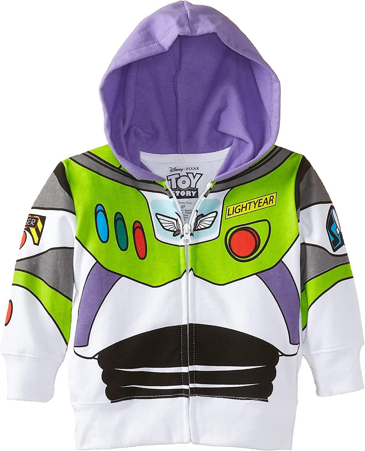 AIR Disney Boys' Toddler Buzz Lightyear Toy Story Hoodie White 2 Years