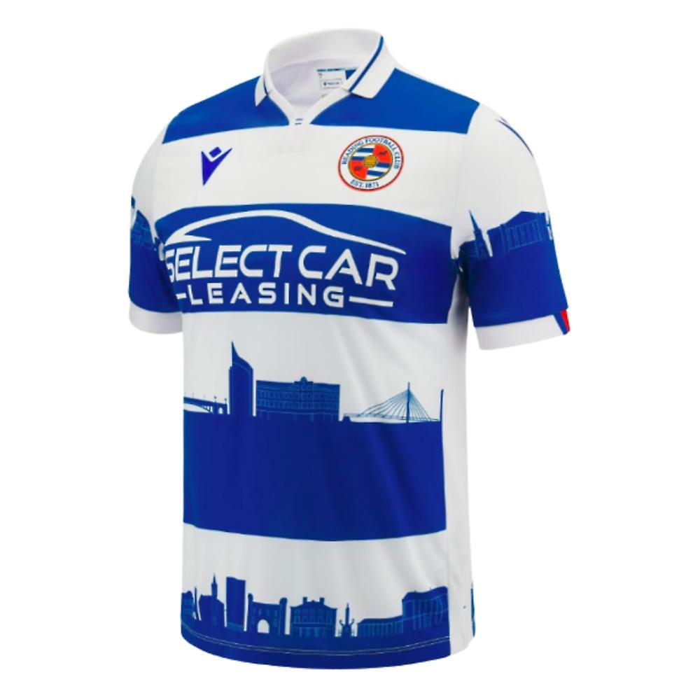 Macron 2023-2024 Reading Home Shirt Blue Large Adults