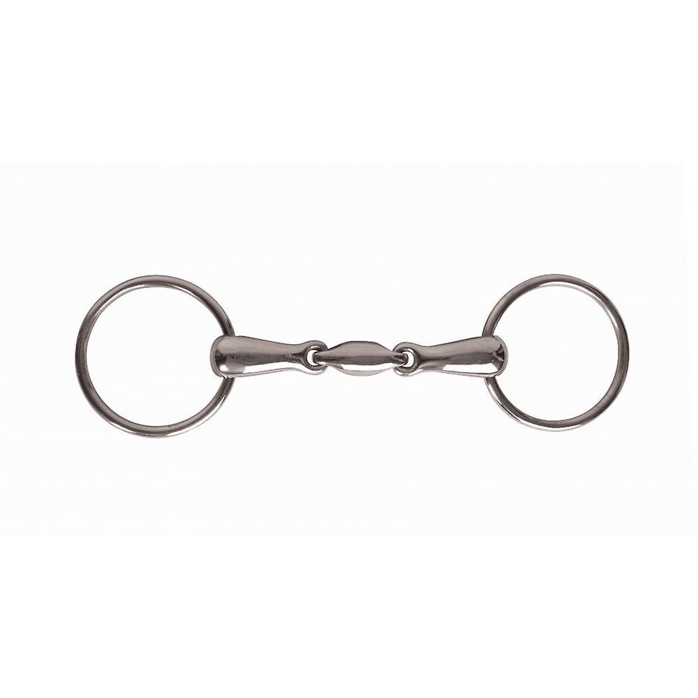 Korsteel Jp Korsteel Stainless Steel Oval Link Loose Ring Snaffle Bit 5.5"