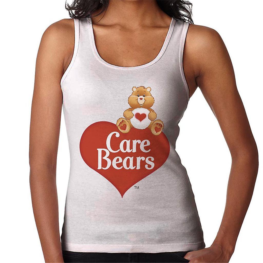 Care Bears Logo Tenderheart Bear Women's Vest White Small