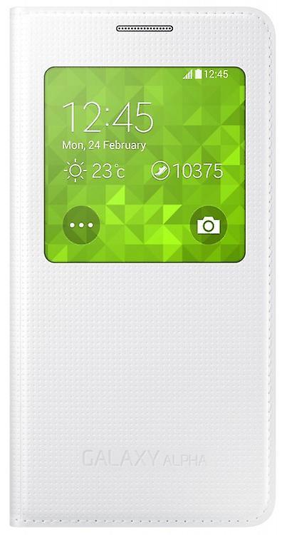 Samsung Galaxy Alpha flip S-view cover cover EF-CG850BWEG white