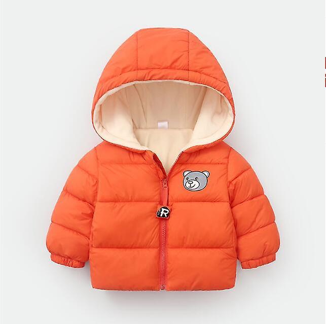 Slowmoose Kids Winter Warm-hooded Jackets Orange 18M