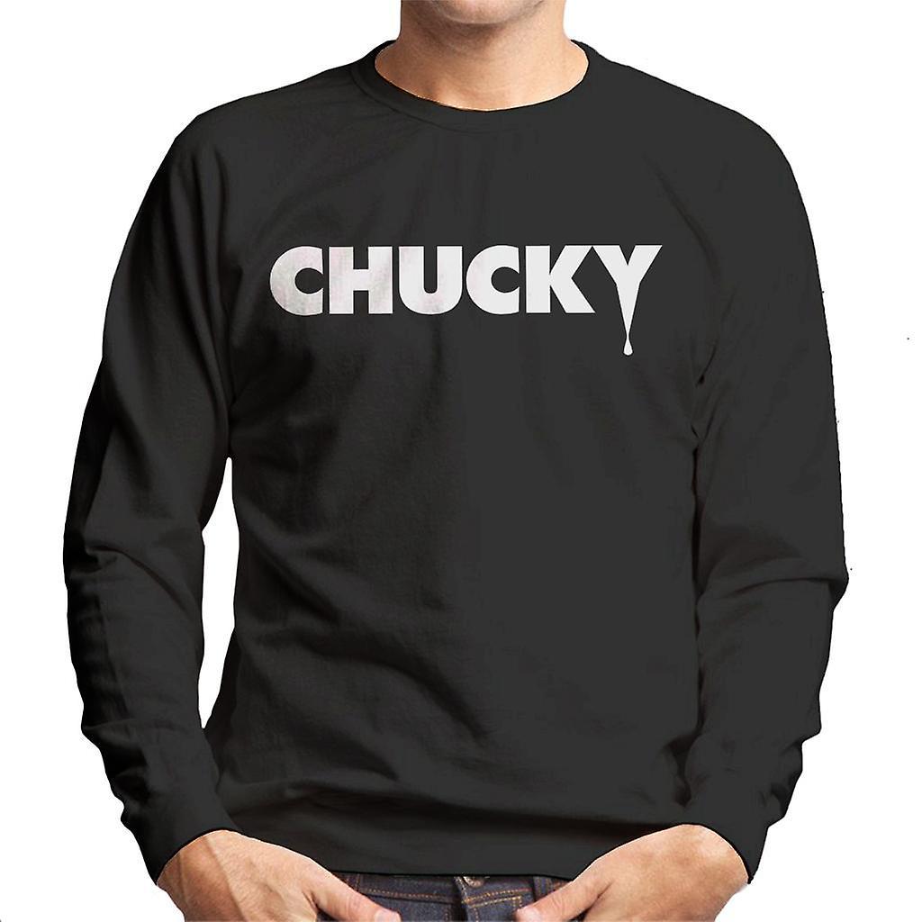 Chucky Logo Bold Men's Sweatshirt Black Large