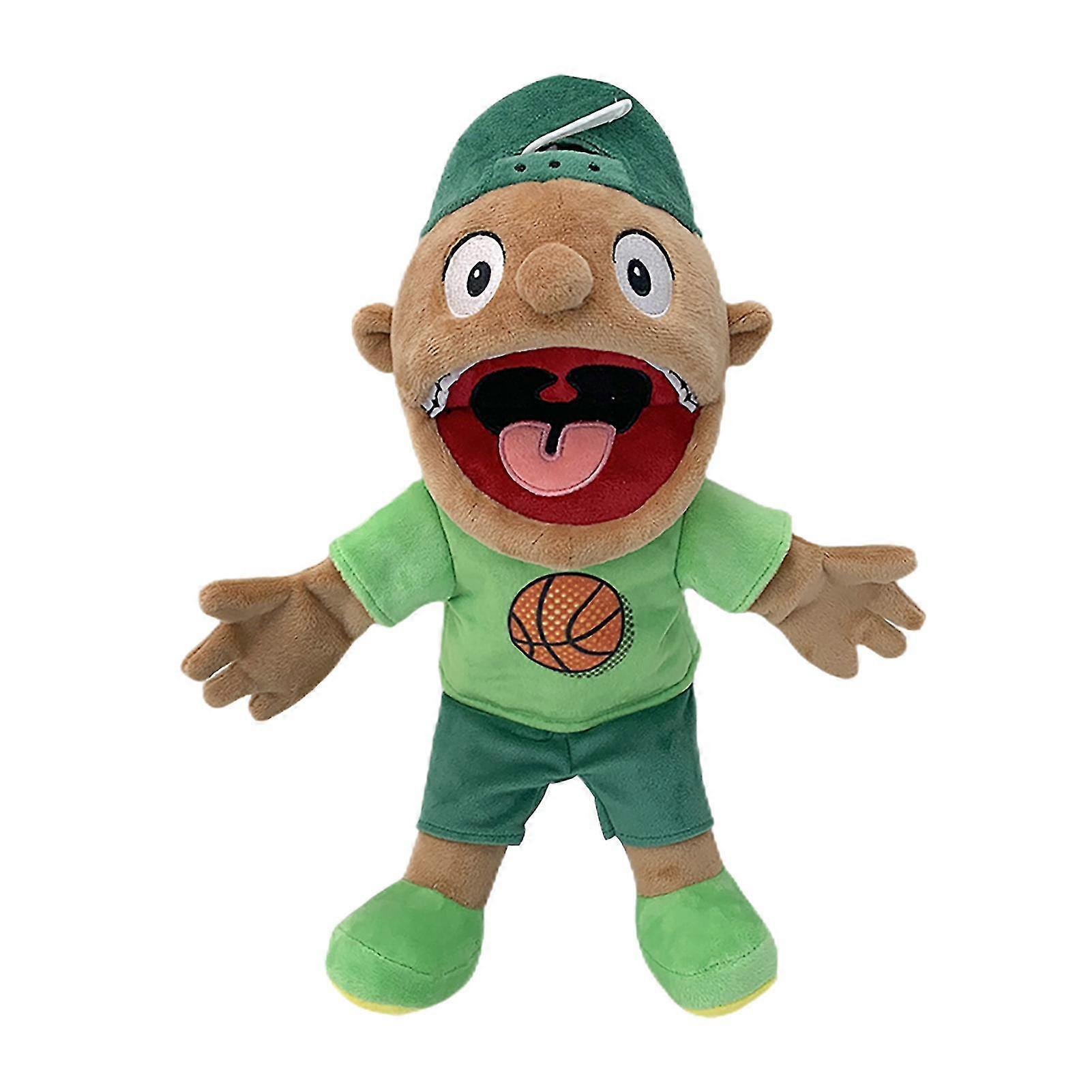 Wiuo Jeffy Puppet Plush Toy Doll, Jeffy Puppets Sml Toy, Mischievous Funny Puppets Toy With Working Mouth, For Children Boys Girls Role-playing, St...