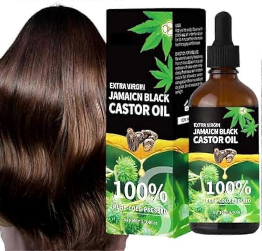 Unbrand Hair Castor Oil, Natural and Cold Pressed Castor Oil, Organic Castor Oil, Skin Care Made of Pure Castor Oil, Natural Hair Oil, Aromatherapy...