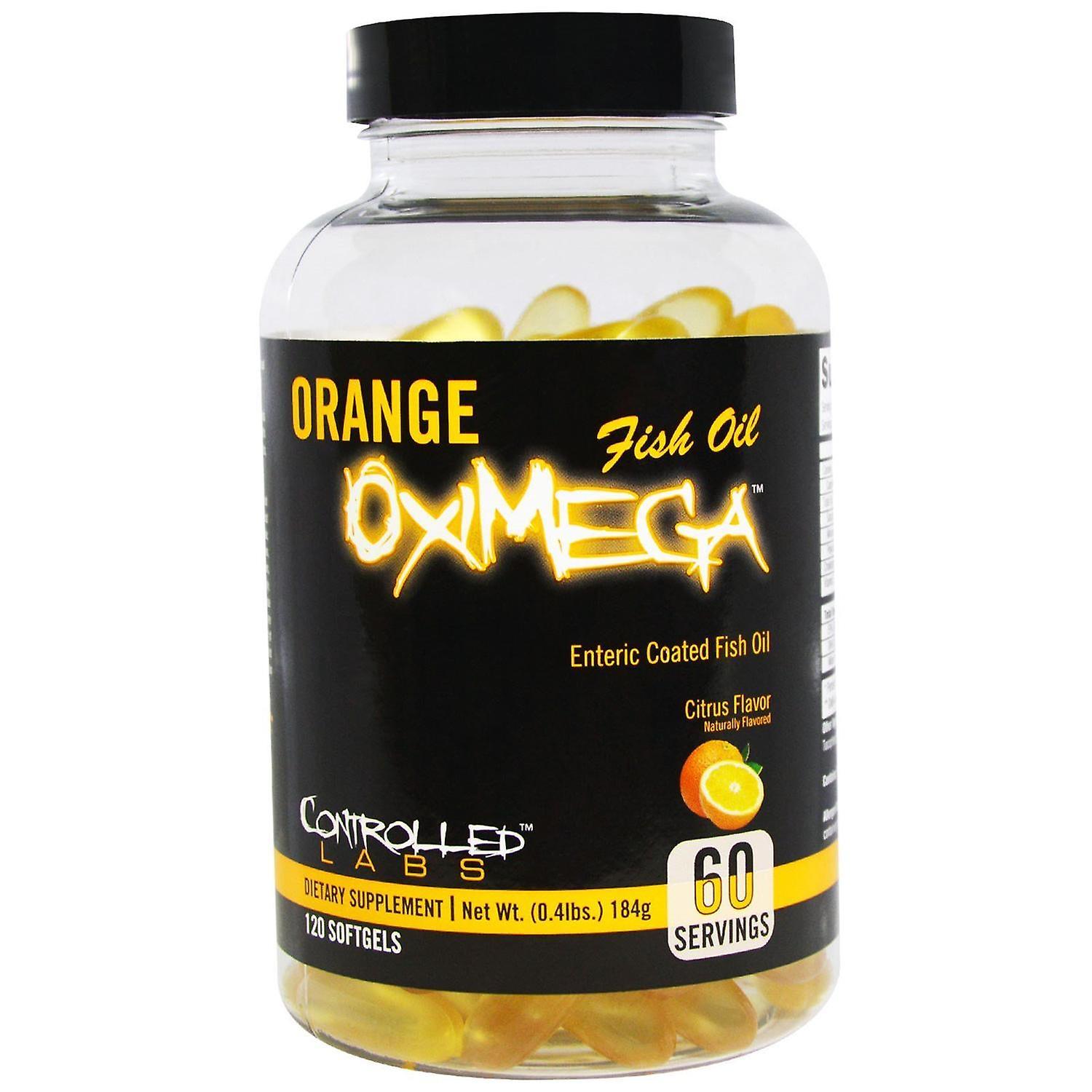 Controlled Labs, Orange OxiMega Fish Oil, Citrus Flavor, 120 Softgels