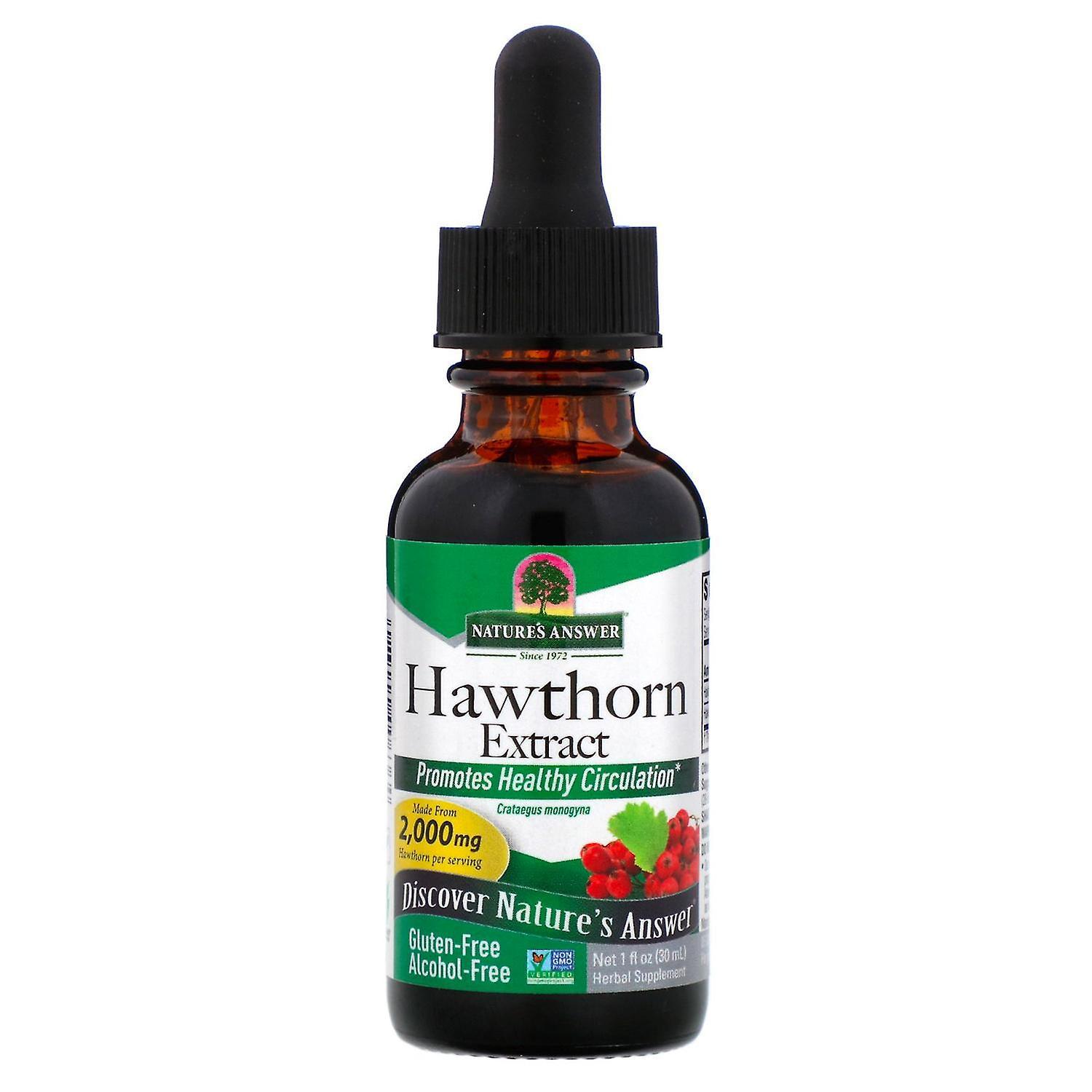 Nature's Answer, Hawthorn Extract, Alcohol-Free, 2,000 mg, 1 fl oz (30 ml)