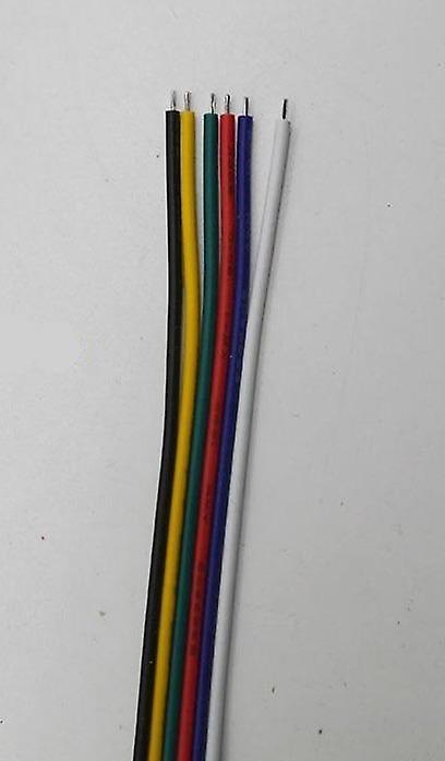 Slowmoose 22 Awg Extension Electric Wire Cable-led Connector For Rgbw, Rgb Cct Led Stirp 5m / 6pin