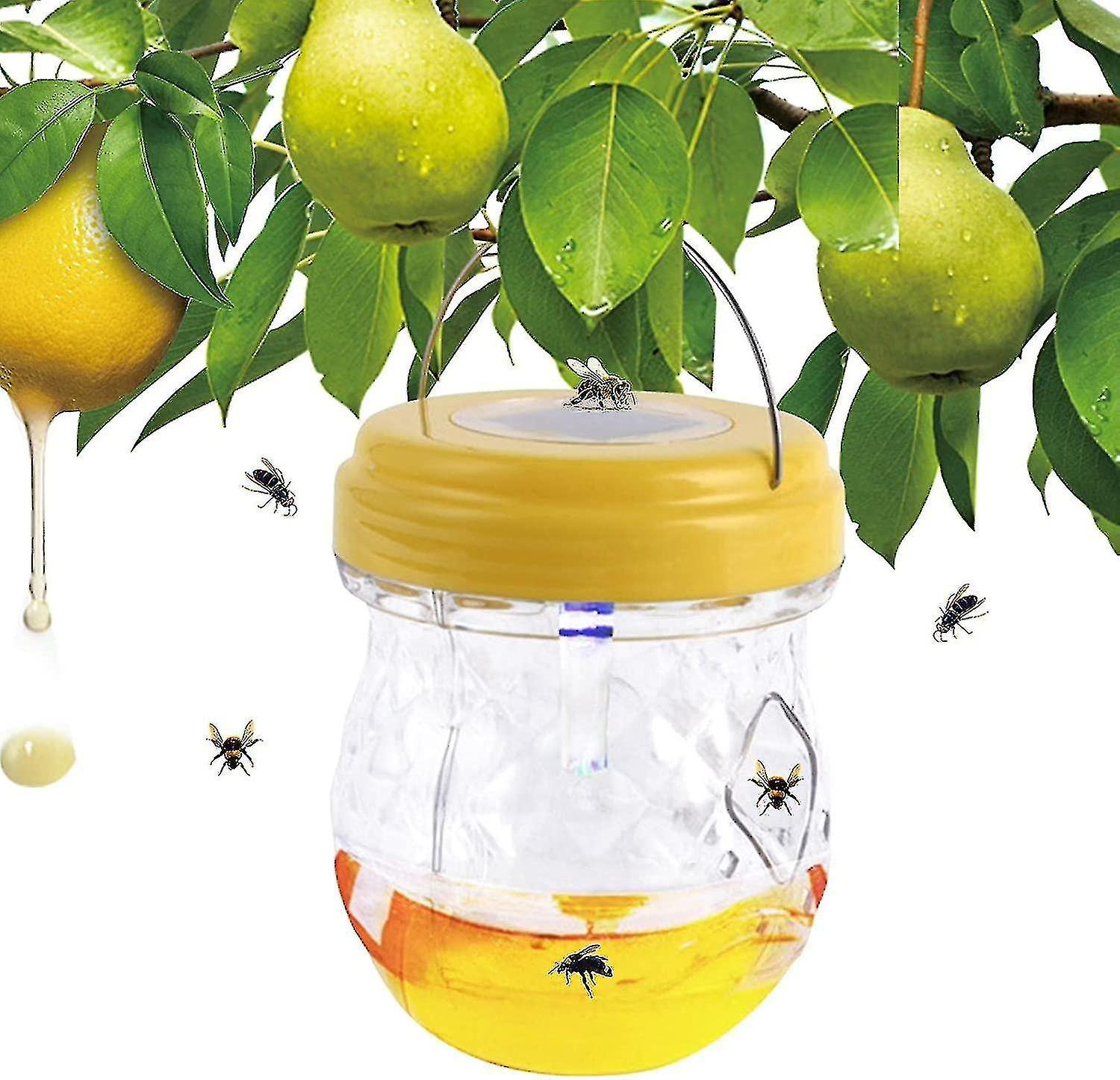 Get-it Hornet Traps For Outdoors | Solar Powered Bee Catcher | Hunting Tool For Wasps, Hornets, Fruit Flies, Bees And Yellow Jacket