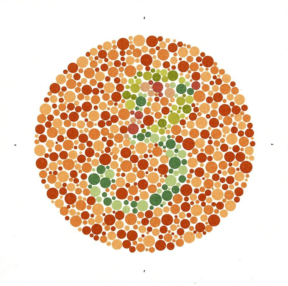 Posterazzi Ishihara Color Blindness Test Poster 24 x 24