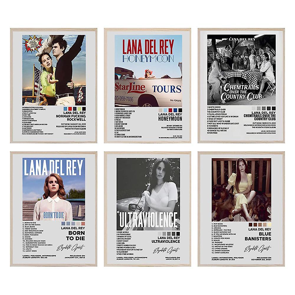 Waytogo Lana Del Rey Poster Folklore Album Reputation Poster Music Album Ldr Poster For Room Aesthetic Canvas Wall Art Bedroom Decorations Gift