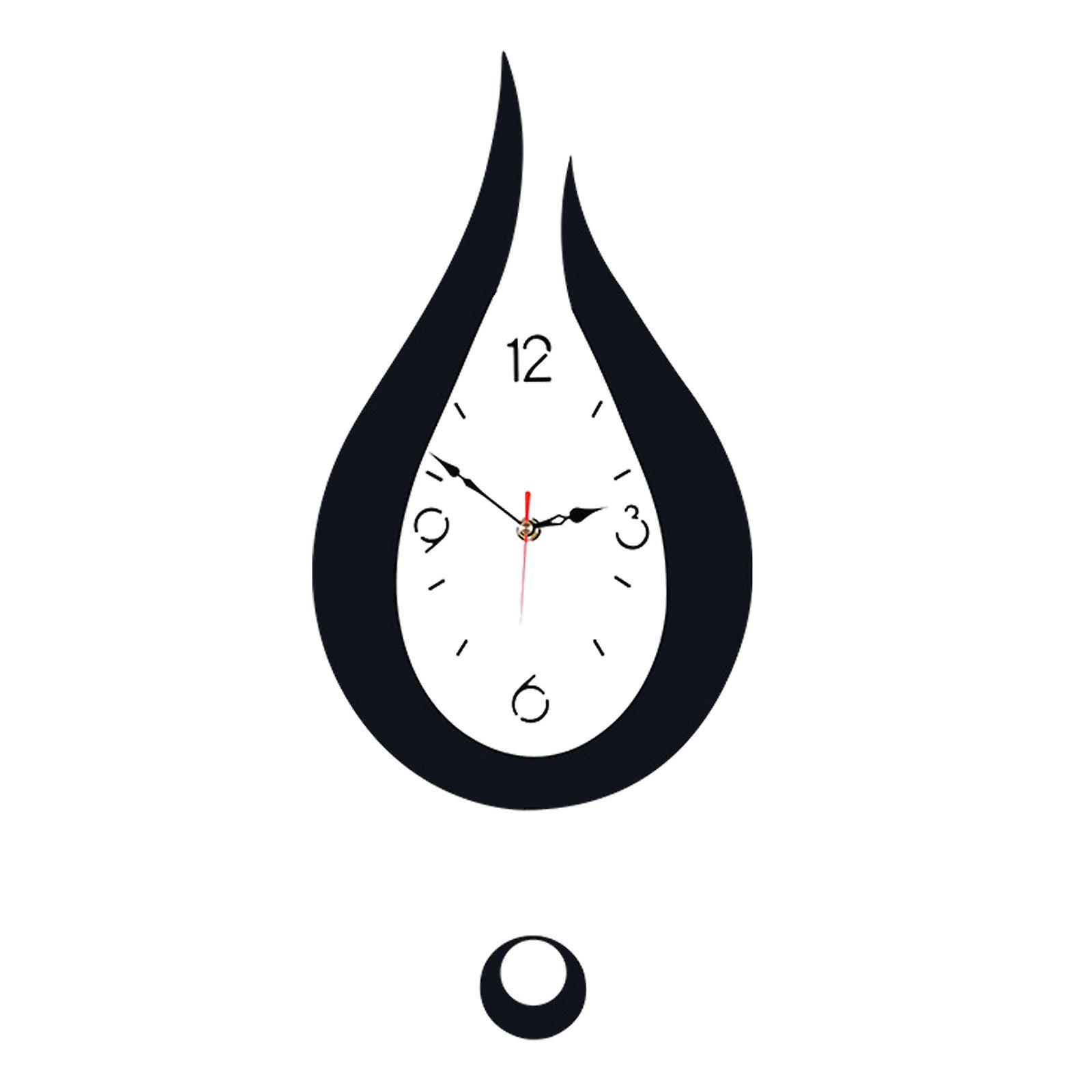 Dandanzhuan Large Modern Sway Wall Clock, Living Room Clocks Wall Acrylic Water Drop Silent Decoration Suitable For Home Bedroom Kitchen Office 20....