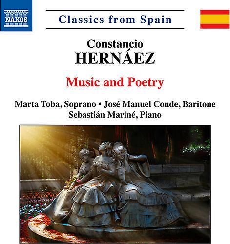 Naxos Hernaez / Toba / Marine - Music & Poetry [COMPACT DISCS] USA Import