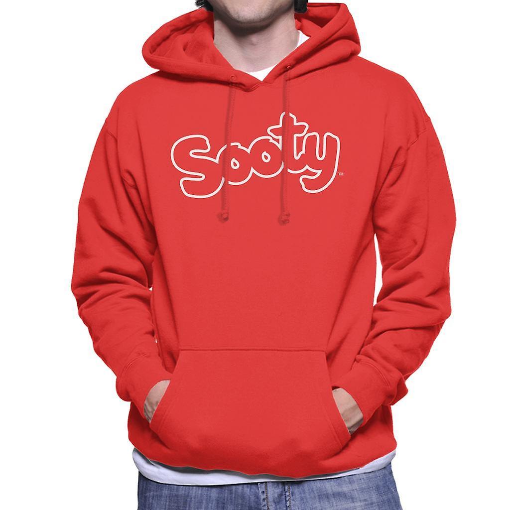 Sooty Retro Logo Men's Hooded Sweatshirt Red XX-Large