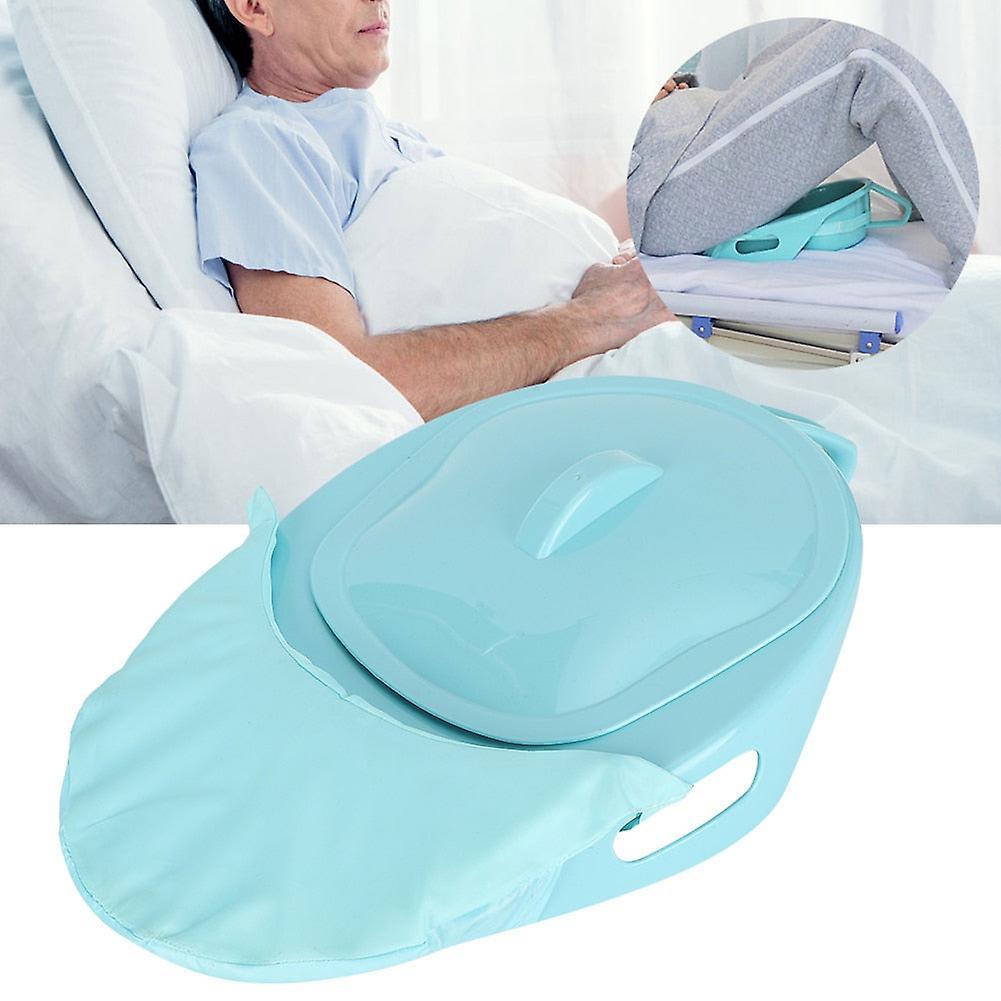 mickcara Portable Household Bed Toilet With Cover For Bedridden Patients Pregnant Woman Elderly Paralyzed Disabled Care Bedpan