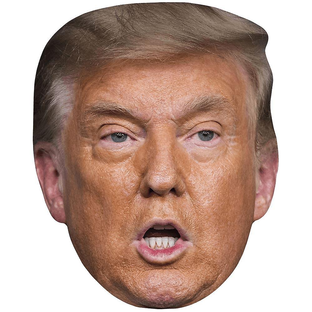 Celebrity Cutouts Donald Trump (Mouth Open) Celebrity Mask, Flat Card Face