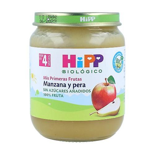 Hipp Jar of organic apple and pear 4m+ 125 g