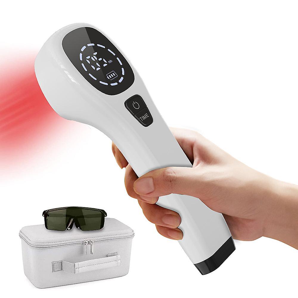 mickcara Lllt laser therapy device handheld physiotherapy equipment 650nm 808nm for arm knee wrist back pain relief aches tennis elbow Au plug