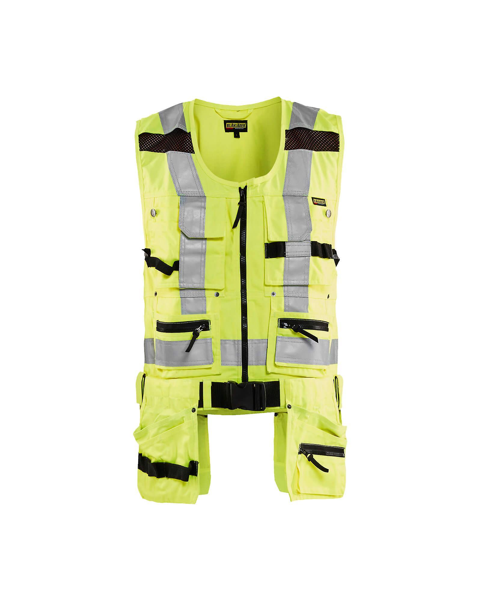 Blaklader 3032 tool vest hi-vis - mens (30321804) Yellow 4xl