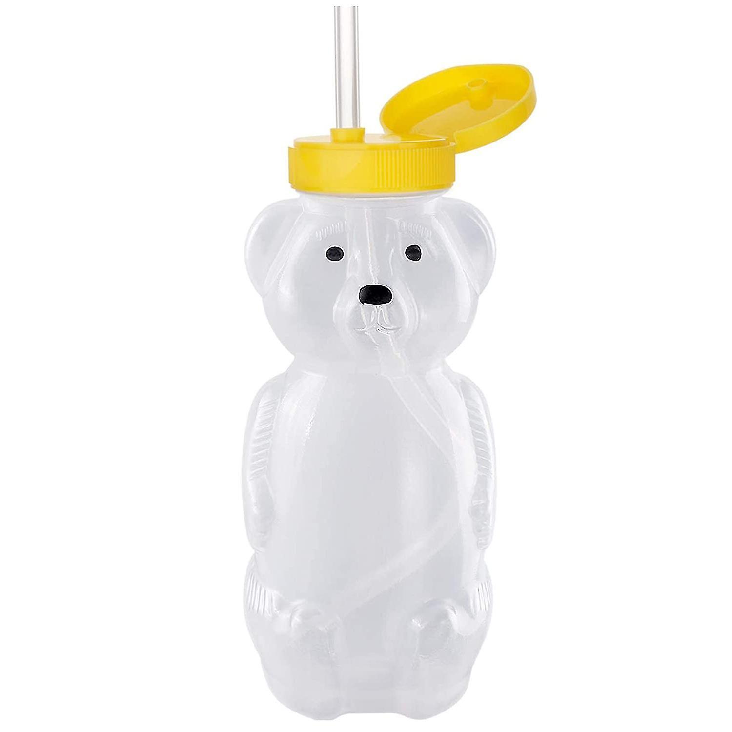 Bosheng Honey Bear Cup Squeezable Therapy And Special Needs Assistive Drink Container, Spill Leak Resistant Lid