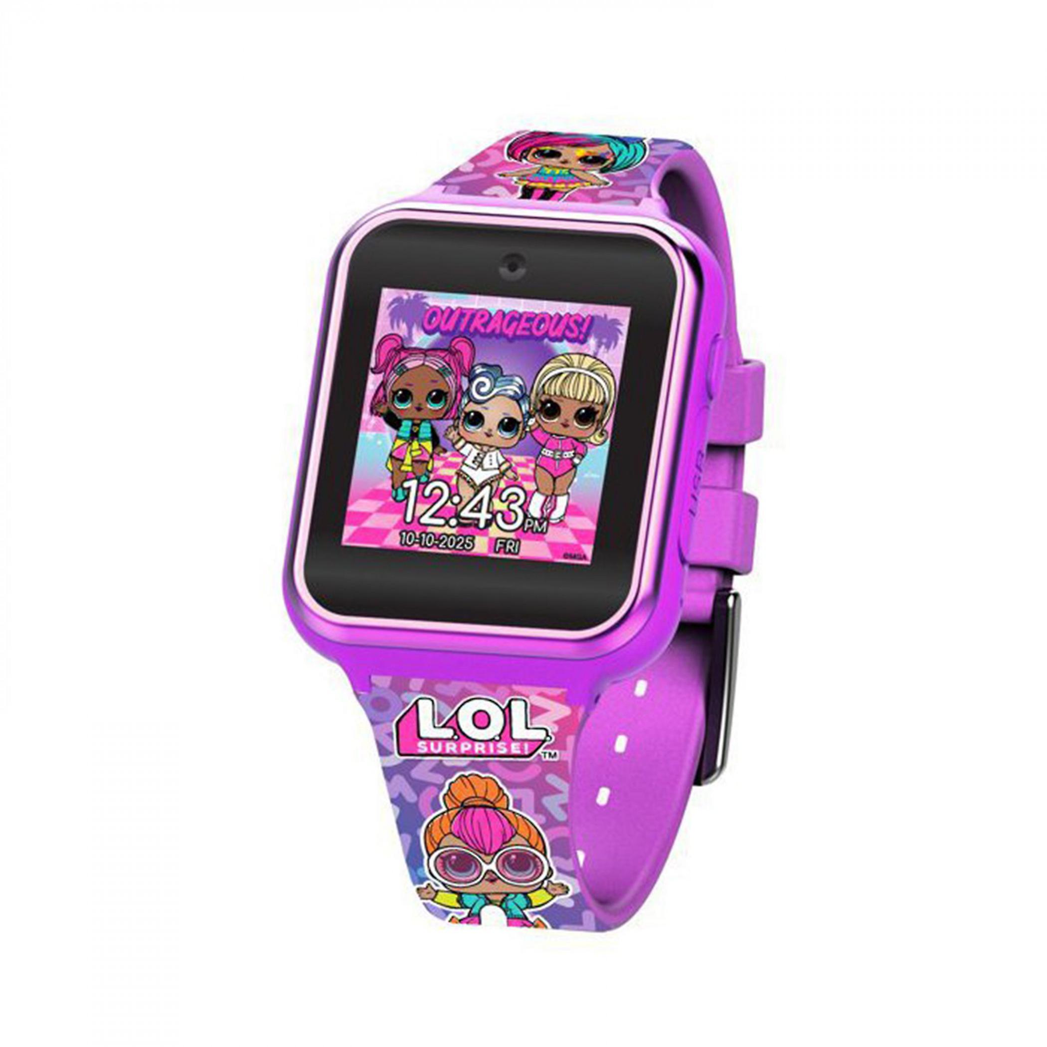 Pop Culture LOL Suprise Dolls Bright Swirls Kid's Interactive iTime Smart Watch Pink