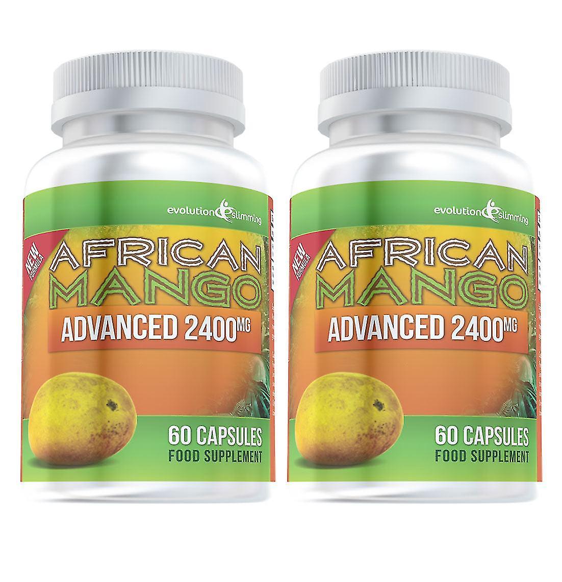 Pure African Mango Advanced 2400mg - 120 Capsules - Dietary Supplement - Evolution Slimming