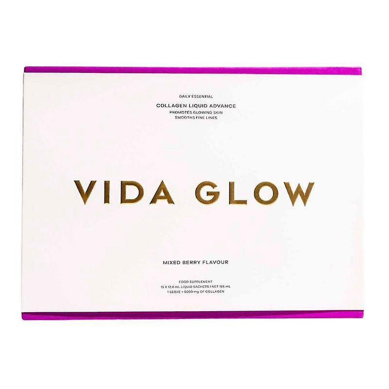 Vida Glow Daily Essential Collagen Liquid Advance 15 x 12.4ml Mixed Berry