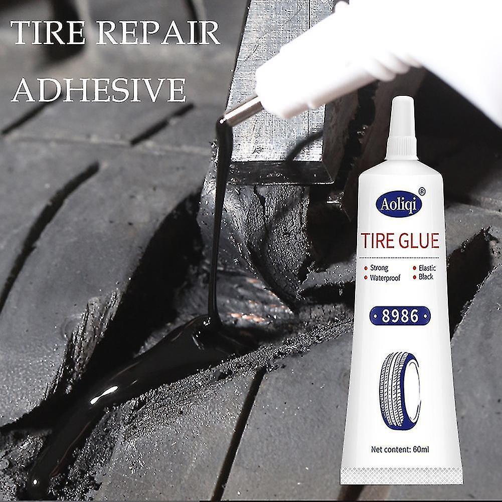 Wtowin Tire Repair Glue Liquid Strong Rubber Glue Black Rubber Wear-resistan