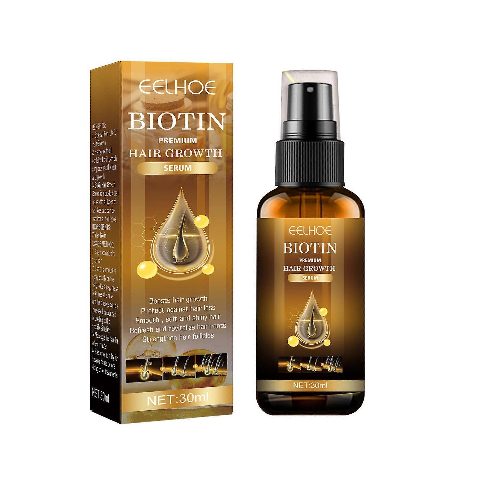 West&month Biotin Hair Growth Spray Anti Hair Loss Fast Regrowth Scalp Treatment Serum